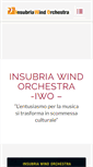 Mobile Screenshot of insubriawindorchestra.it